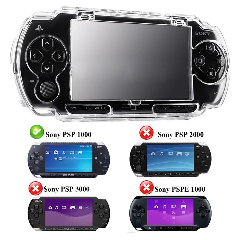OSTENT Protector Clear Crystal Travel Carry Hard Cover Case Shell for Sony PSP 1000 Game Console - Image 3